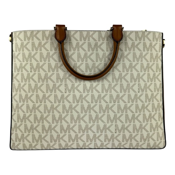 Michael Kors Jessie Vanilla Luggage Large Tote - Picture 3 of 16